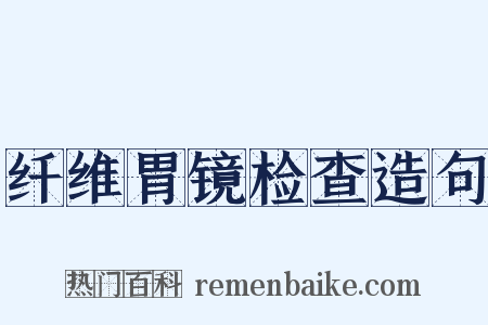 纤维胃镜检查造句是什么意思的图片